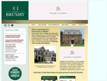 Tablet Screenshot of homesbybrumby.com